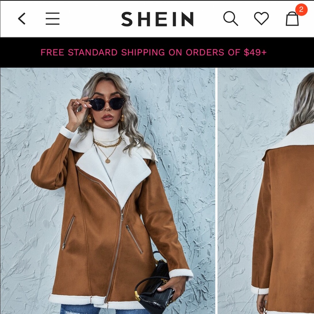 Shearling Lined Suede Jacket